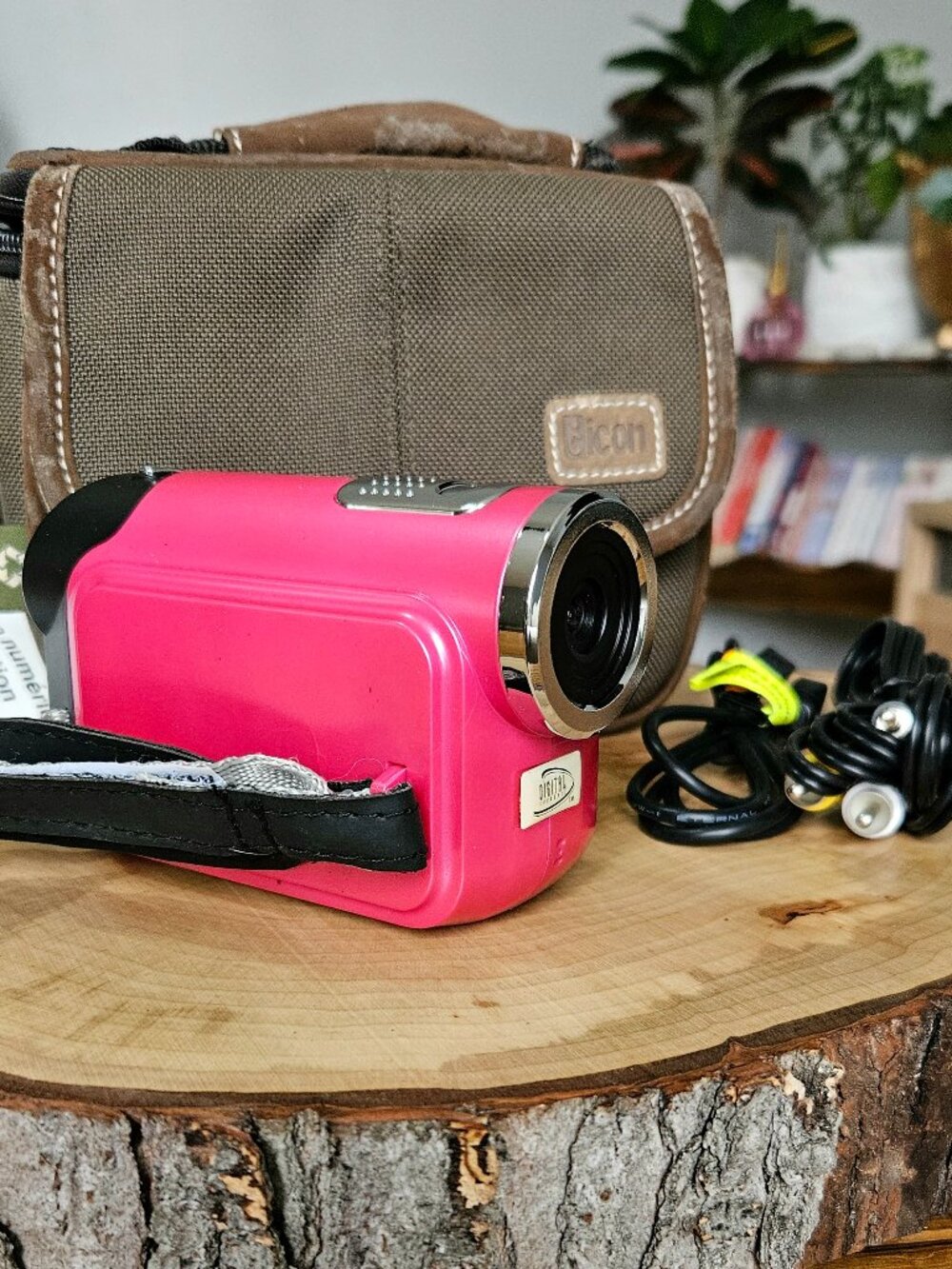 Digital Concepts 32491 Y2K Pink Camcorder • Case + Cables • Tested • Low‑Quality